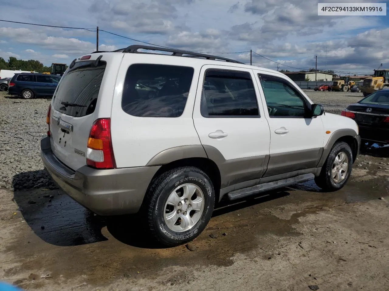 4F2CZ94133KM19916 2003 Mazda Tribute Lx