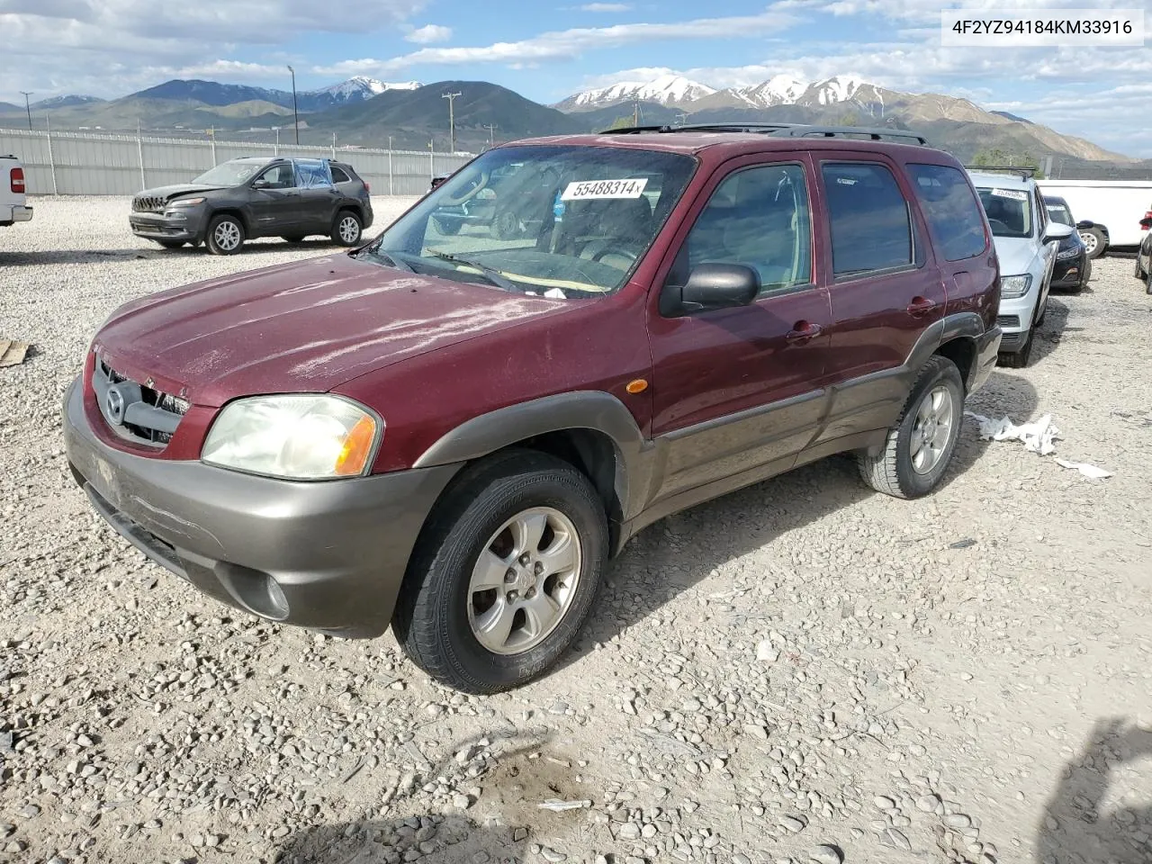 4F2YZ94184KM33916 2004 Mazda Tribute Lx