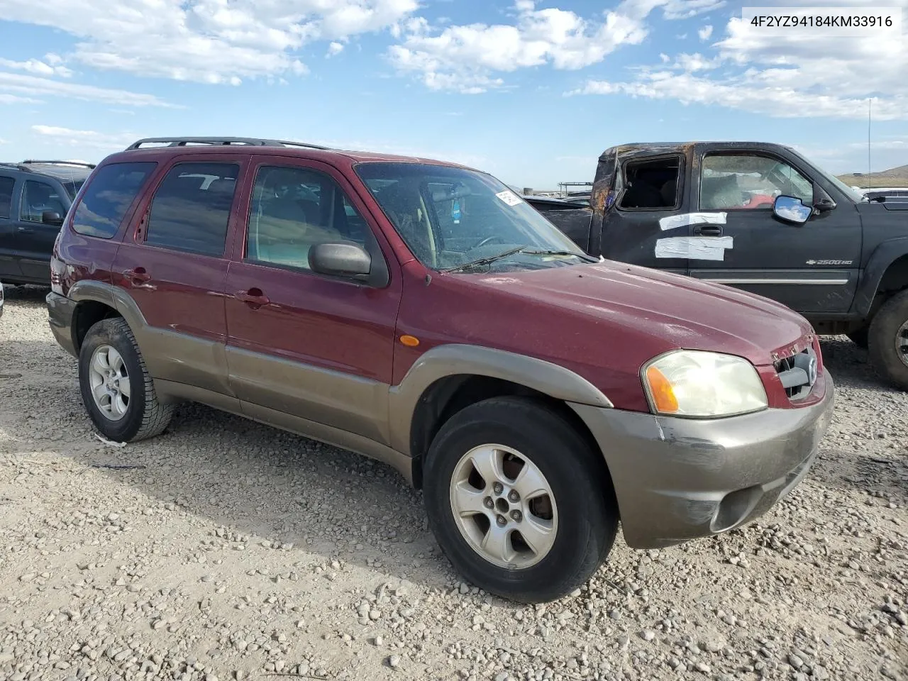 4F2YZ94184KM33916 2004 Mazda Tribute Lx