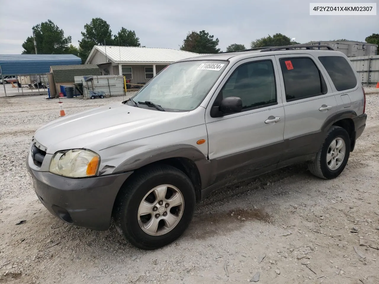 2004 Mazda Tribute Lx VIN: 4F2YZ041X4KM02307 Lot: 71058524