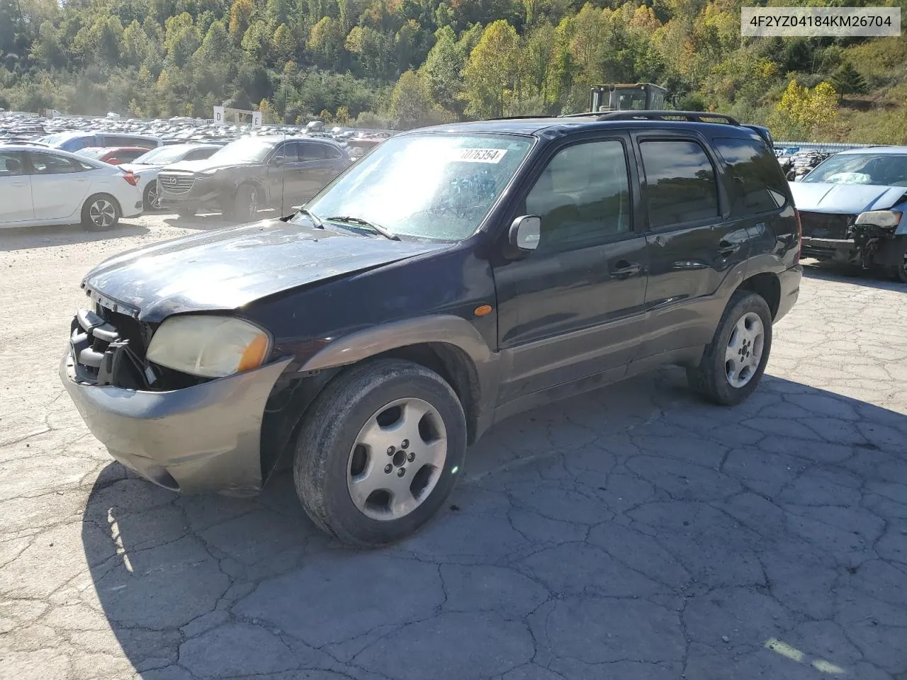 2004 Mazda Tribute Lx VIN: 4F2YZ04184KM26704 Lot: 76076354