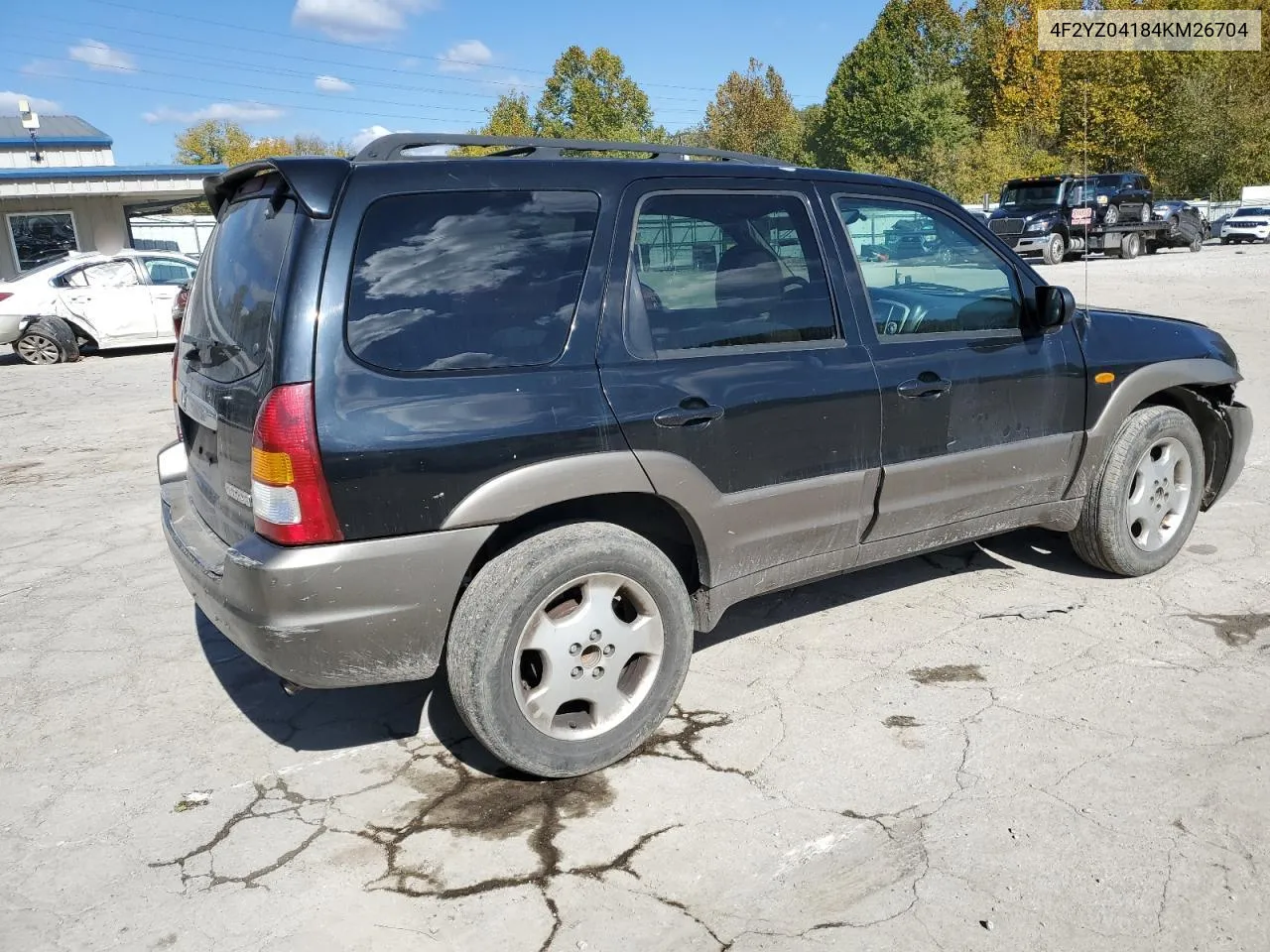 2004 Mazda Tribute Lx VIN: 4F2YZ04184KM26704 Lot: 76076354