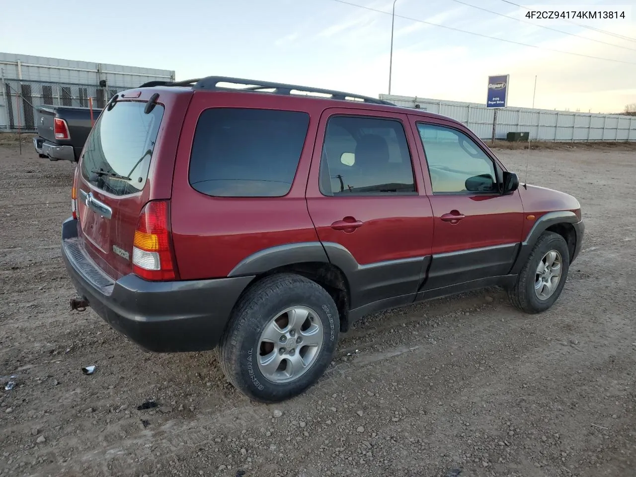 2004 Mazda Tribute Lx VIN: 4F2CZ94174KM13814 Lot: 78626164