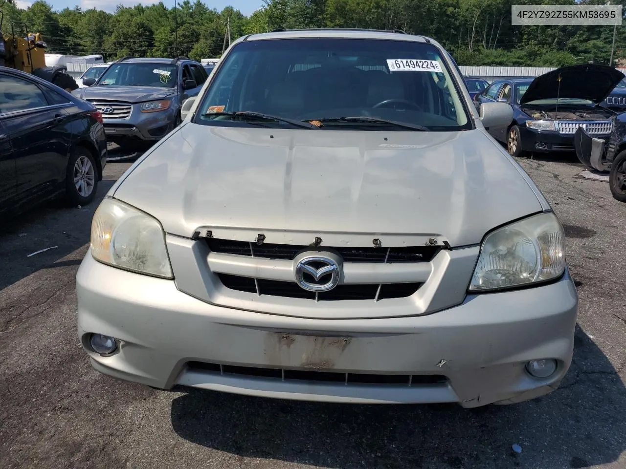 2005 Mazda Tribute I VIN: 4F2YZ92Z55KM53695 Lot: 61494224