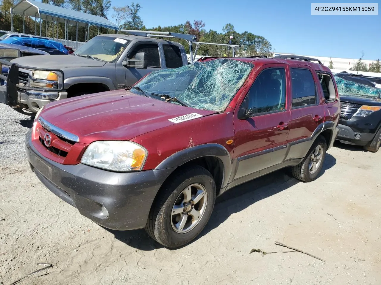 2005 Mazda Tribute S VIN: 4F2CZ94155KM15059 Lot: 74203424