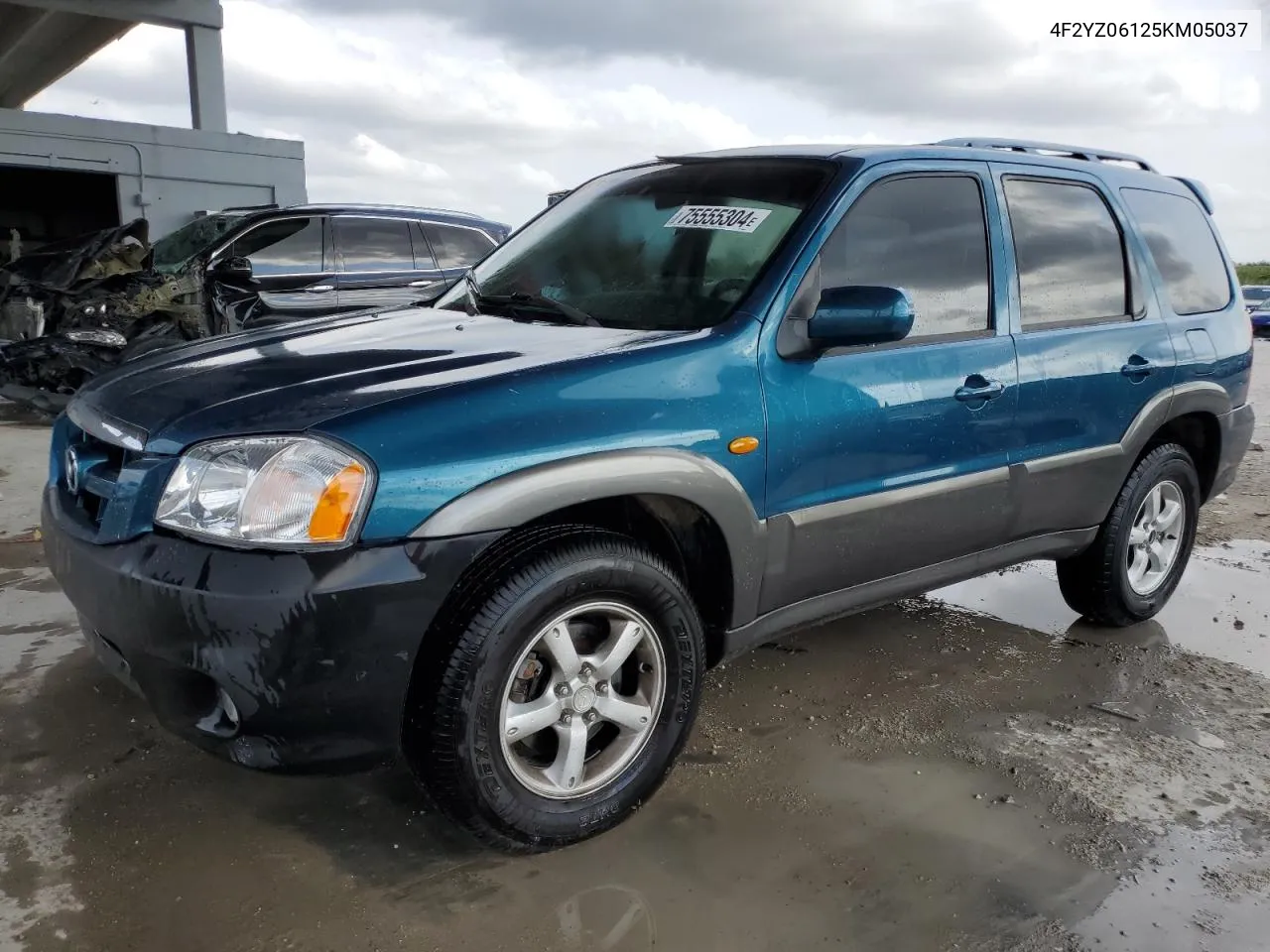 2005 Mazda Tribute S VIN: 4F2YZ06125KM05037 Lot: 75555304