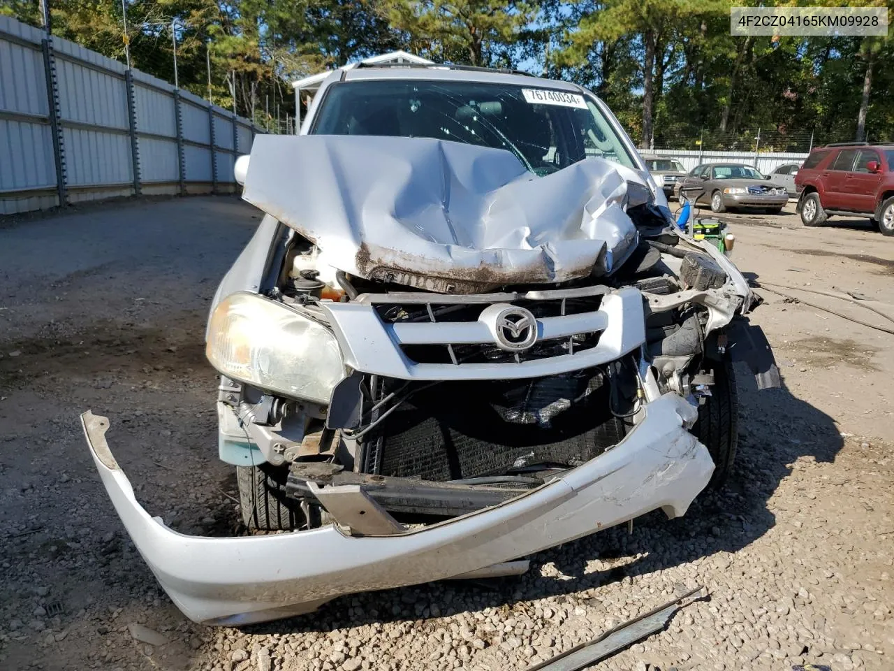 2005 Mazda Tribute S VIN: 4F2CZ04165KM09928 Lot: 76740034