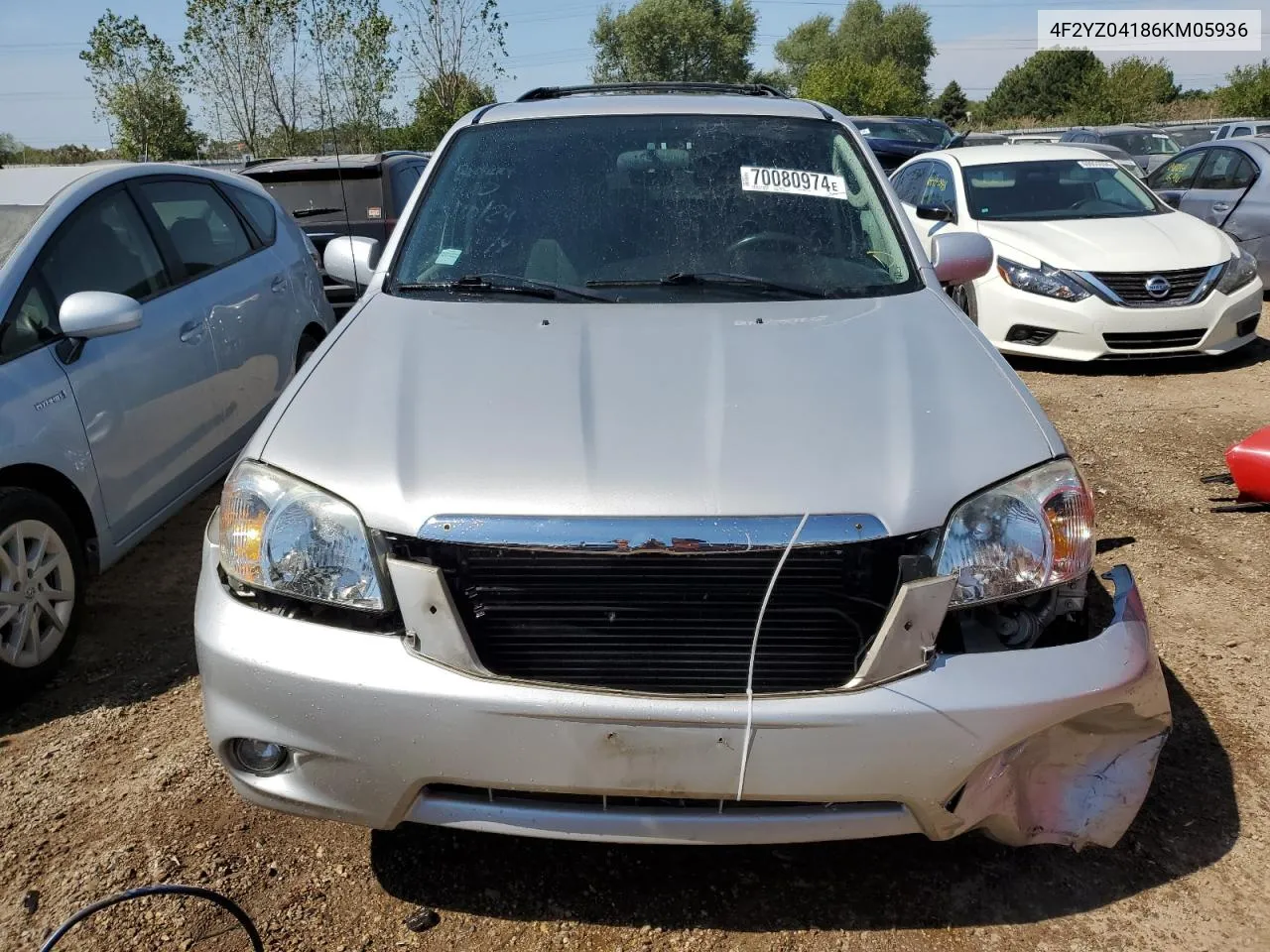 2006 Mazda Tribute S VIN: 4F2YZ04186KM05936 Lot: 70080974