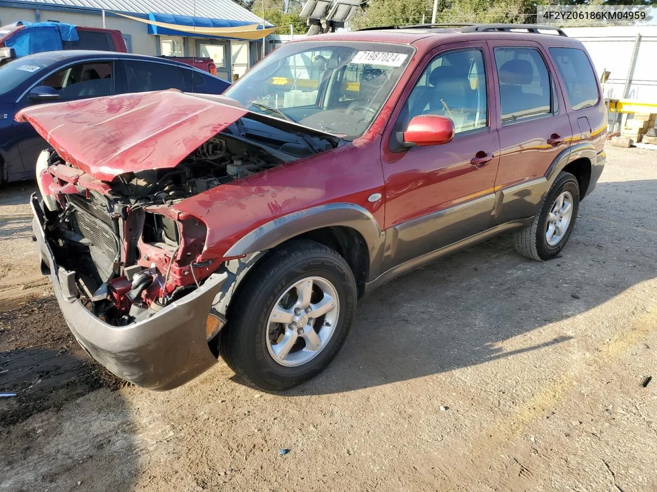 2006 Mazda Tribute S VIN: 4F2YZ06186KM04959 Lot: 71987024