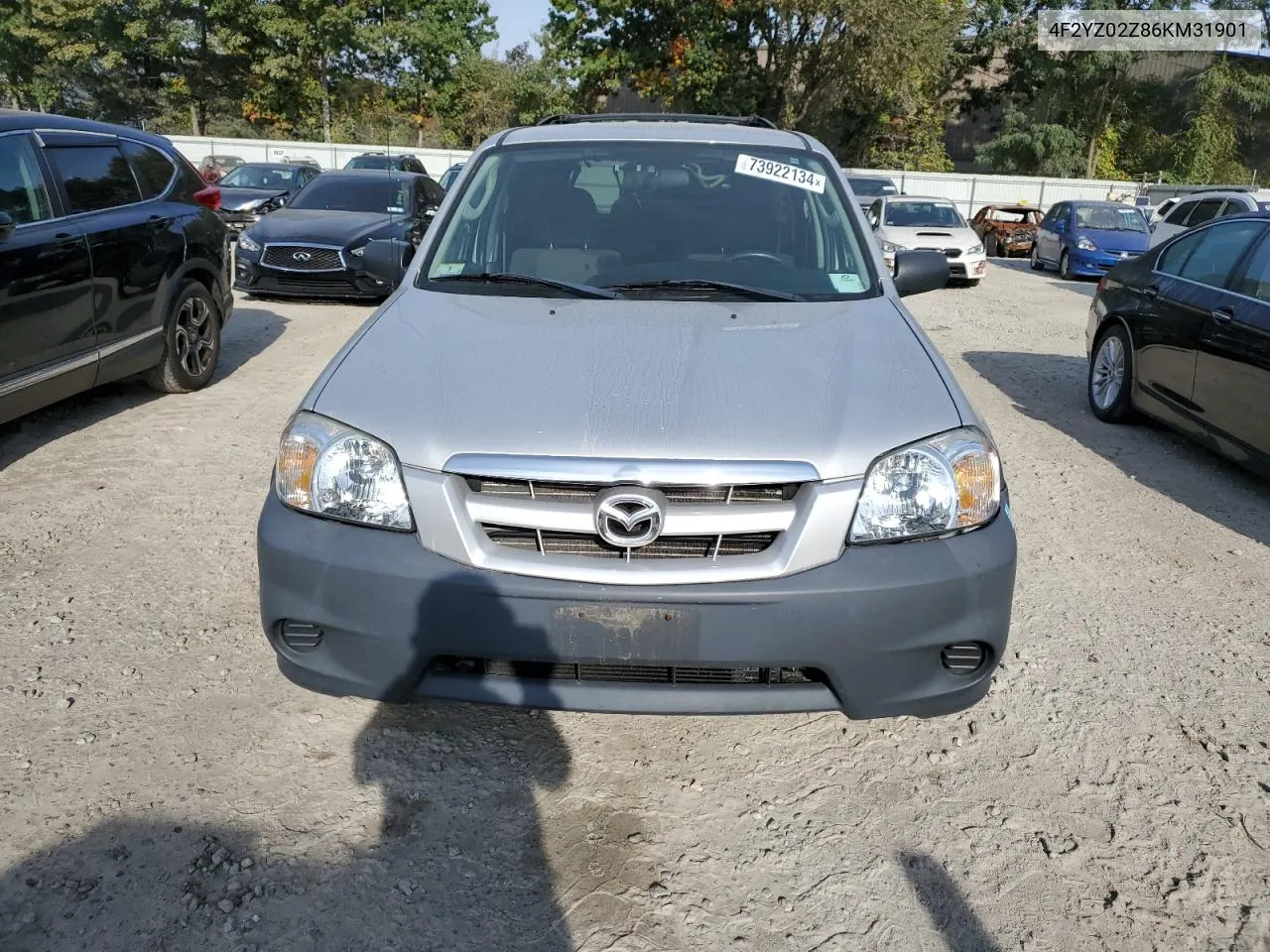 2006 Mazda Tribute I VIN: 4F2YZ02Z86KM31901 Lot: 73922134