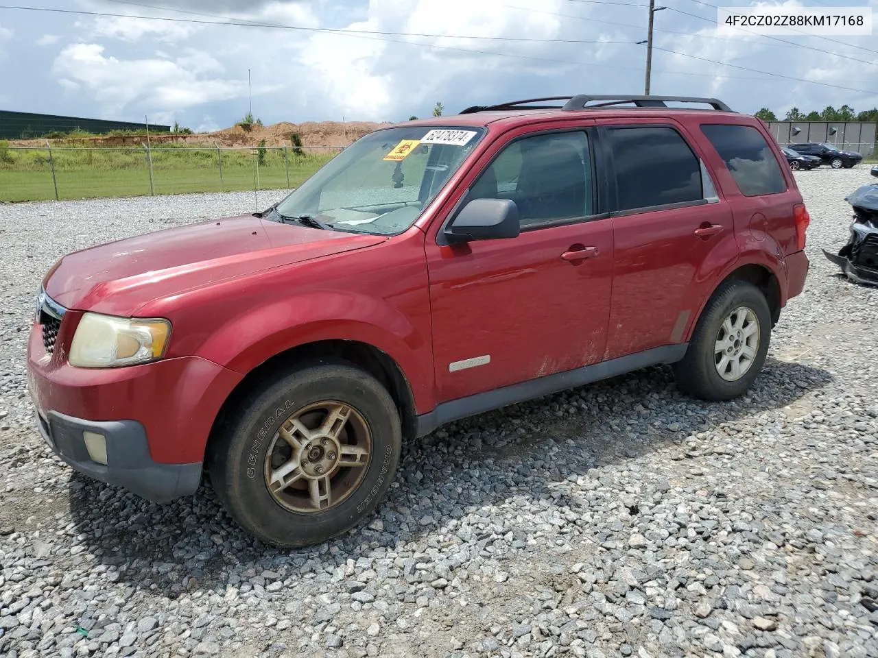 2008 Mazda Tribute I VIN: 4F2CZ02Z88KM17168 Lot: 62478374