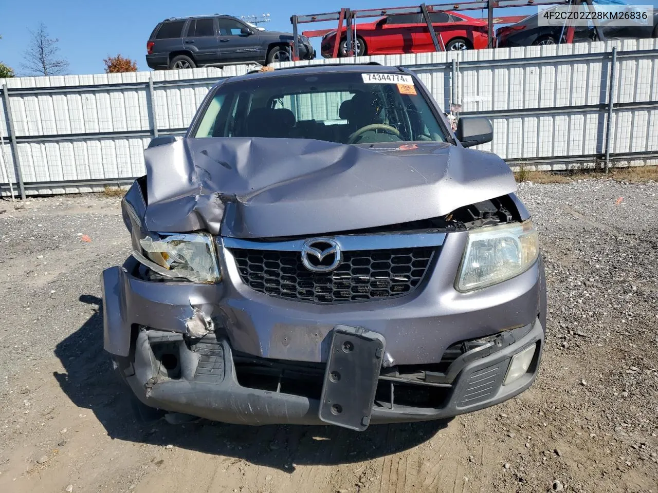 2008 Mazda Tribute I VIN: 4F2CZ02Z28KM26836 Lot: 74344774