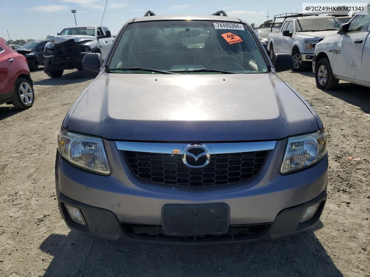 2008 Mazda Tribute Hybrid VIN: 4F2CZ49HX8KM21341 Lot: 74495394