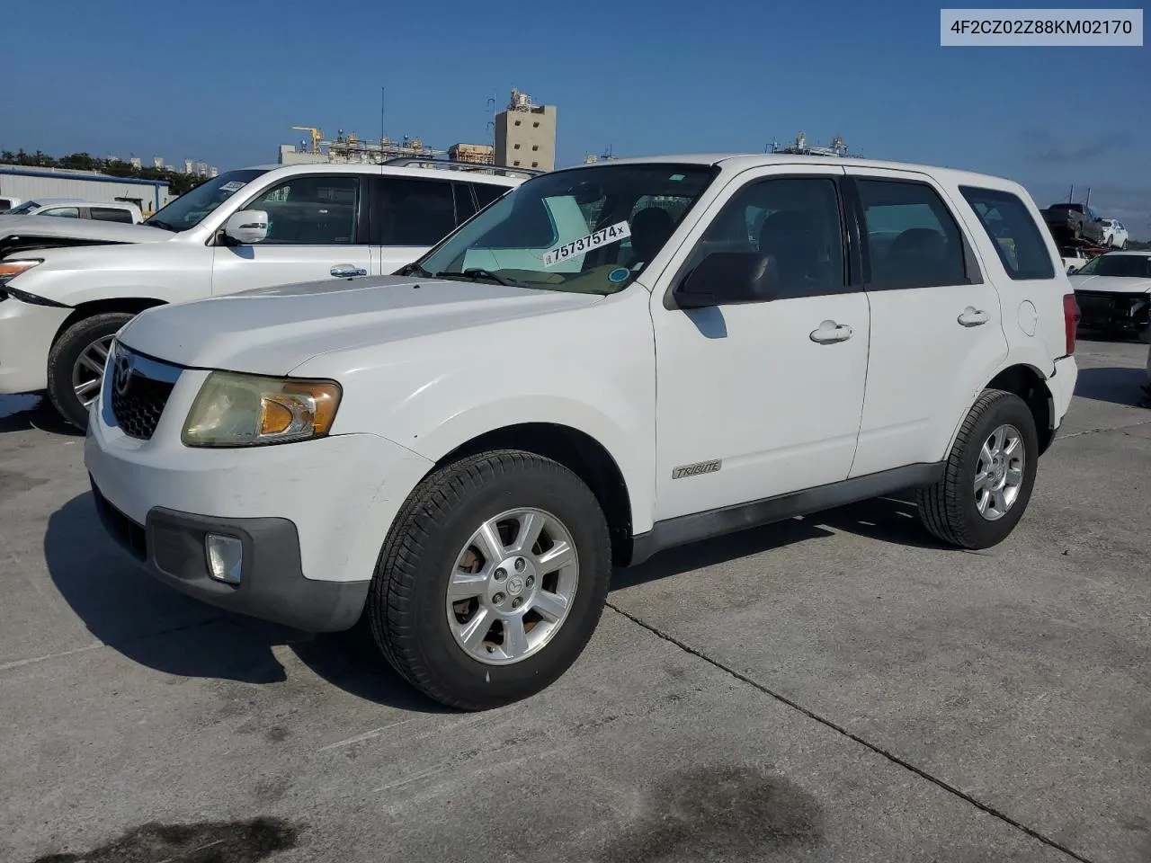 2008 Mazda Tribute I VIN: 4F2CZ02Z88KM02170 Lot: 75737574