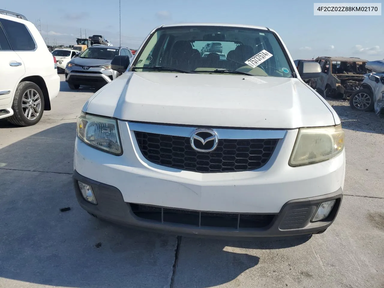 2008 Mazda Tribute I VIN: 4F2CZ02Z88KM02170 Lot: 75737574