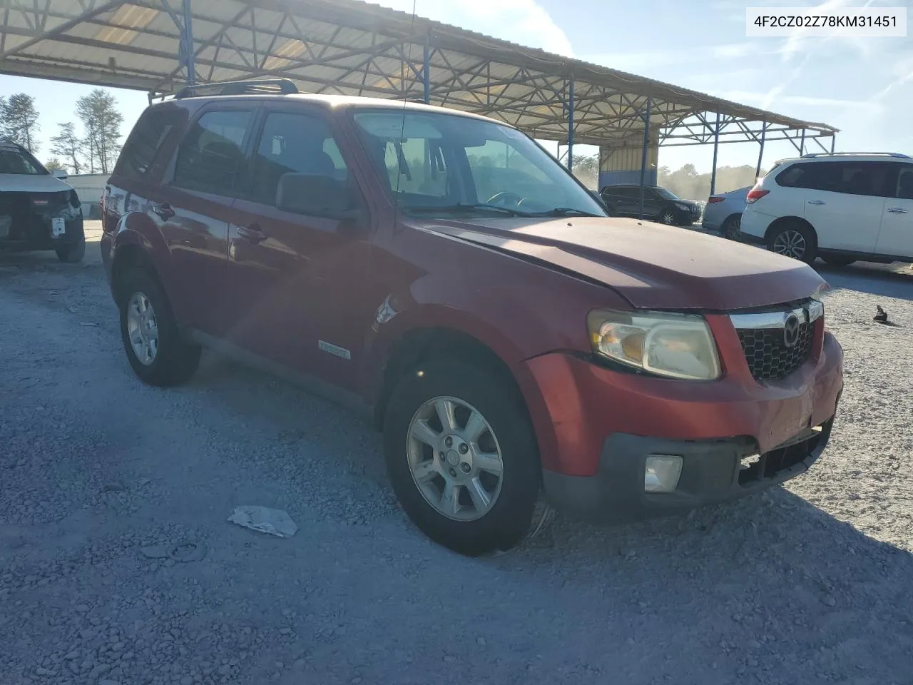 2008 Mazda Tribute I VIN: 4F2CZ02Z78KM31451 Lot: 80419444