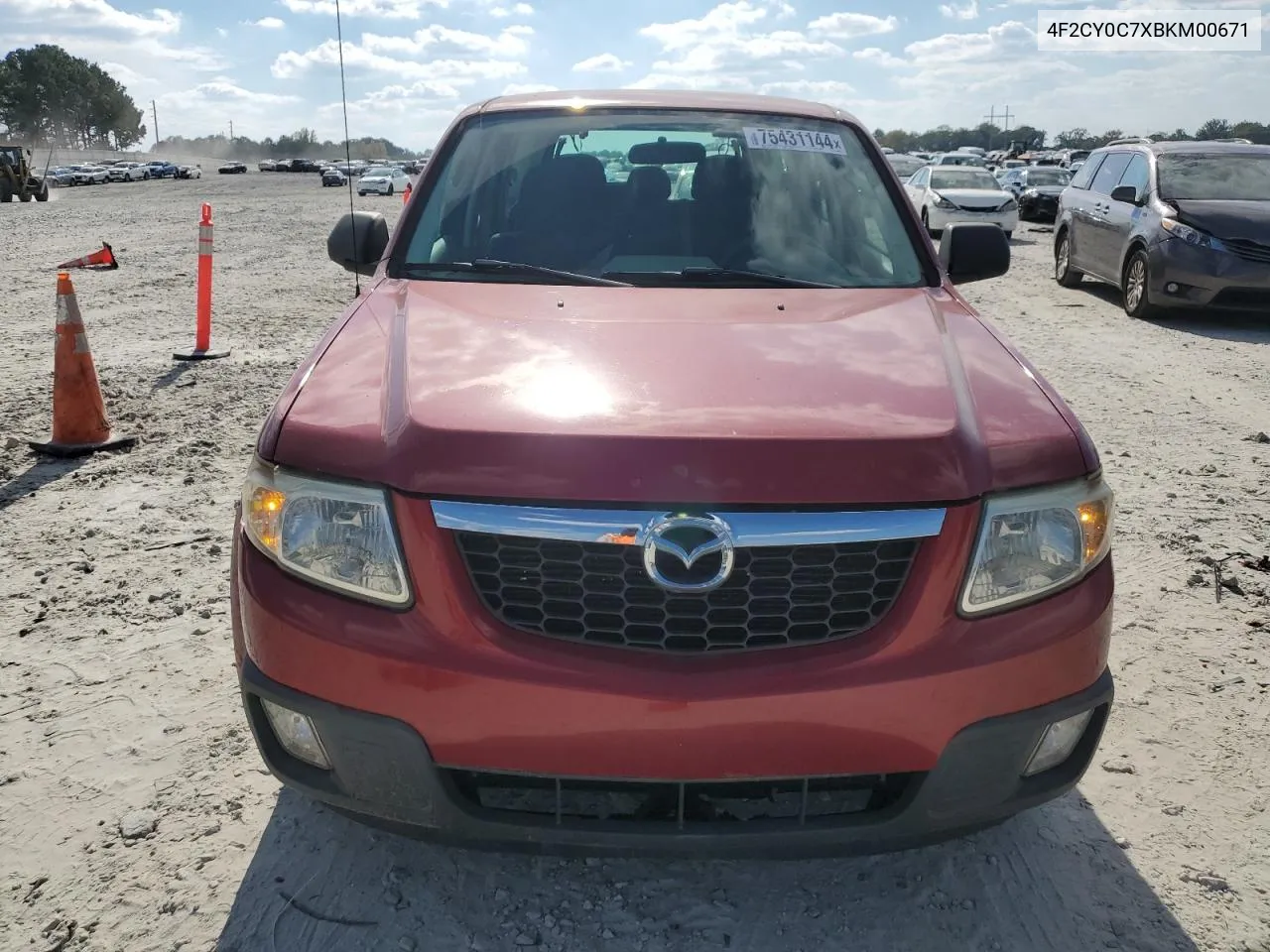 2011 Mazda Tribute I VIN: 4F2CY0C7XBKM00671 Lot: 75431144