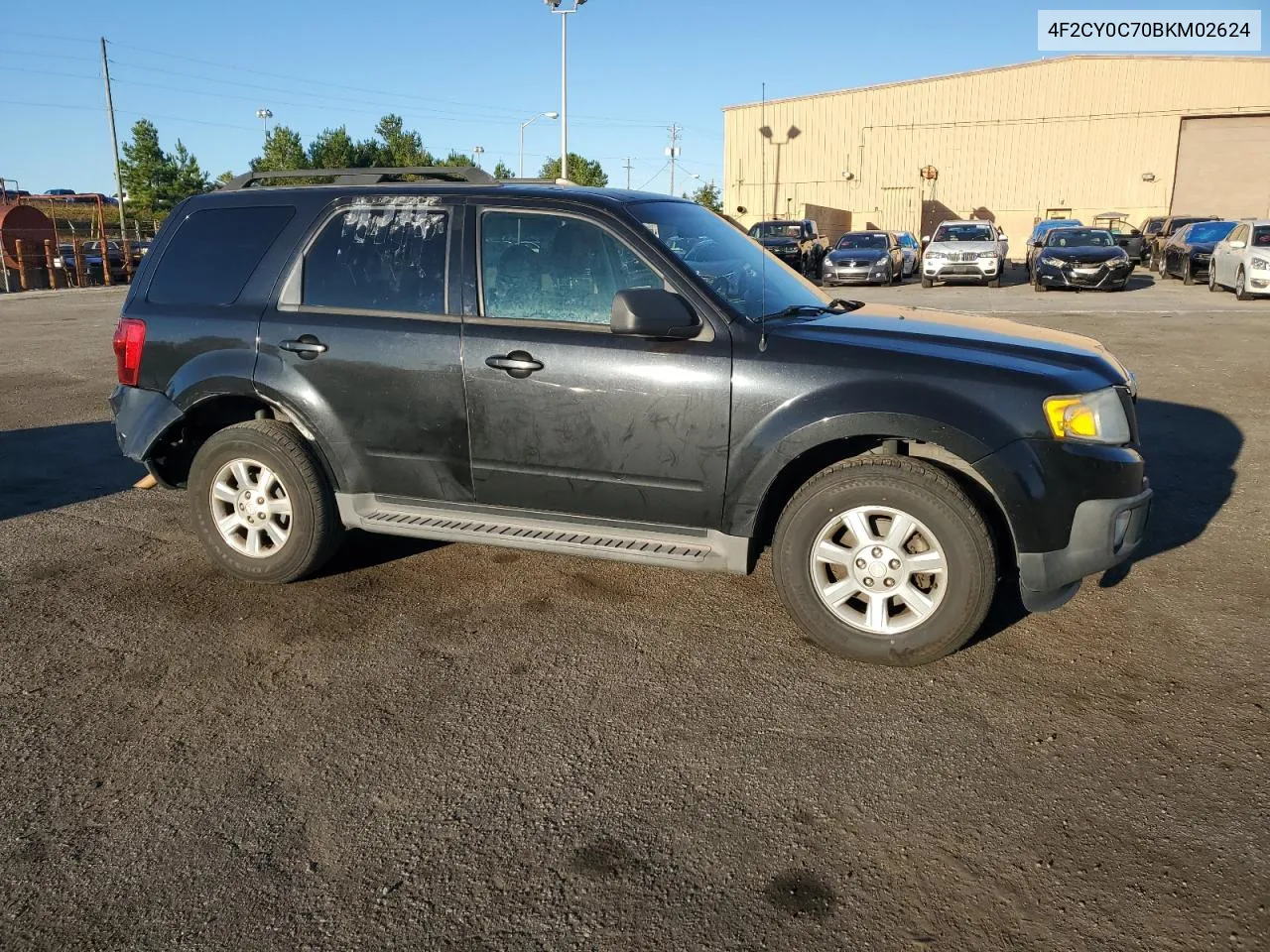 2011 Mazda Tribute I VIN: 4F2CY0C70BKM02624 Lot: 75472464