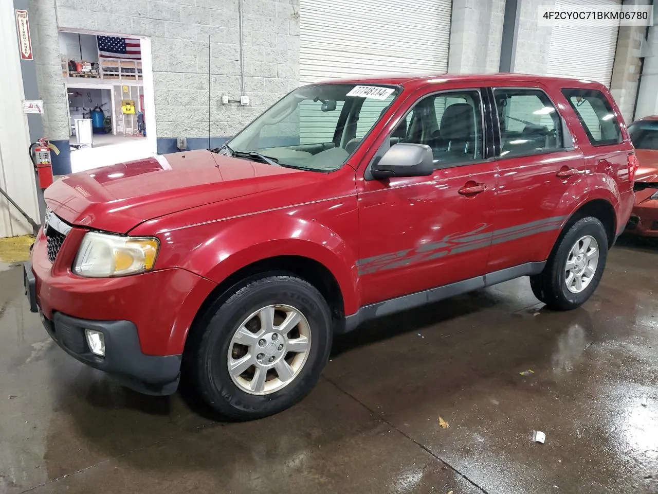 2011 Mazda Tribute I VIN: 4F2CY0C71BKM06780 Lot: 77748114