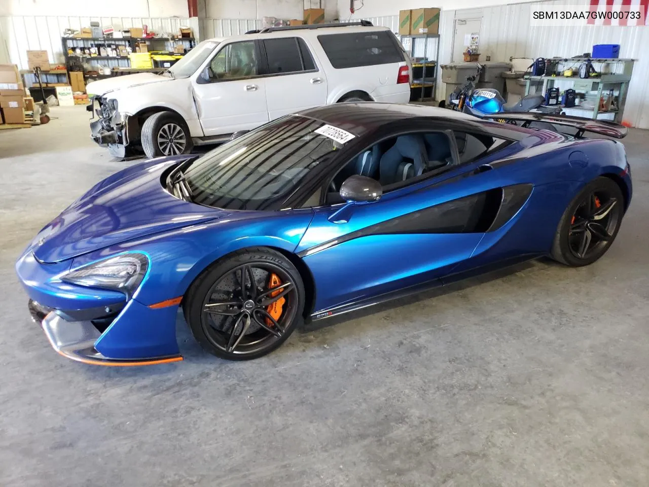 2016 Mclaren Automotive 570S VIN: SBM13DAA7GW000733 Lot: 70728564