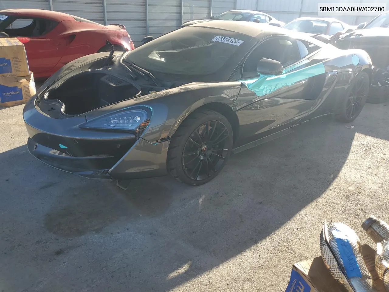 2017 Mclaren Automotive 570S VIN: SBM13DAA0HW002700 Lot: 72814524