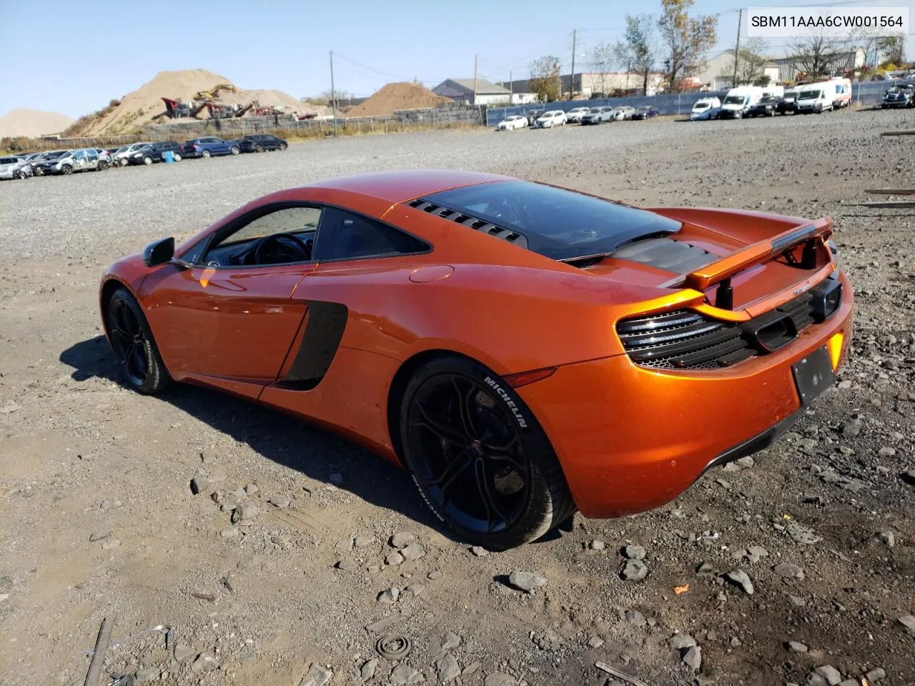 2012 Mclaren Automotive Mp4-12C VIN: SBM11AAA6CW001564 Lot: 77806564