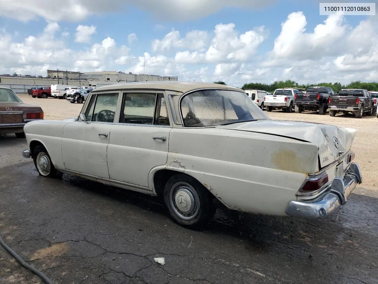 1966 Mercedes-Benz 230 VIN: 11001112010863 Lot: 71629894