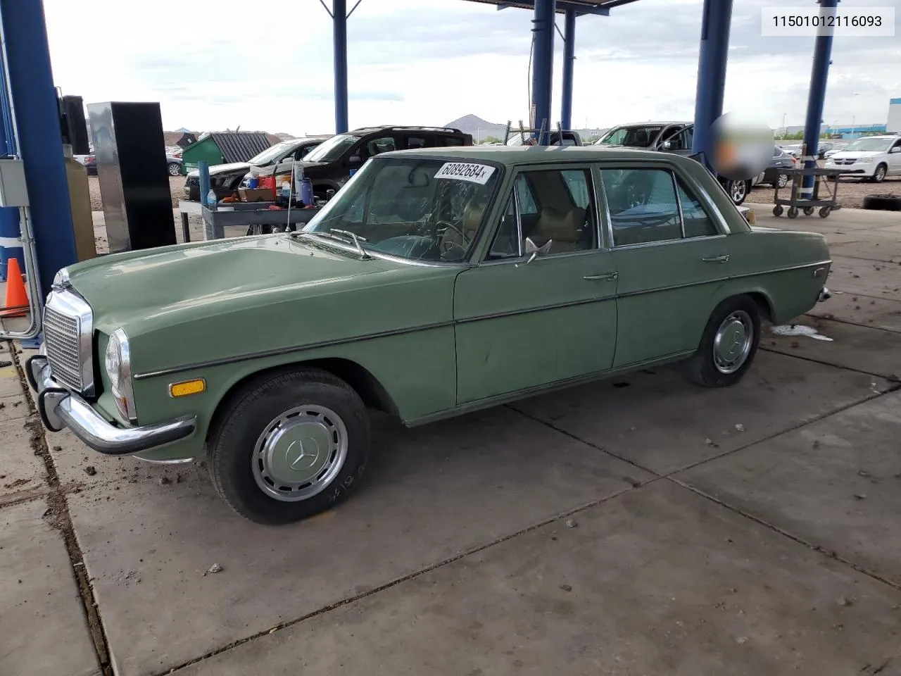 1973 Mercedes-Benz 220 VIN: 11501012116093 Lot: 60892684