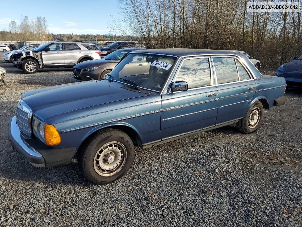 1983 Mercedes-Benz 300 Dt VIN: WDBAB33A6DB024042 Lot: 79846584