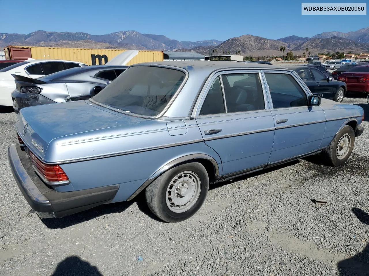 1983 Mercedes-Benz 300 Dt VIN: WDBAB33AXDB020060 Lot: 80495384