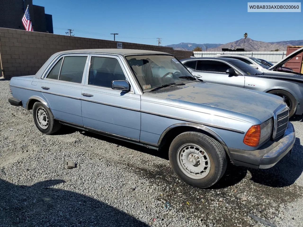 1983 Mercedes-Benz 300 Dt VIN: WDBAB33AXDB020060 Lot: 80495384