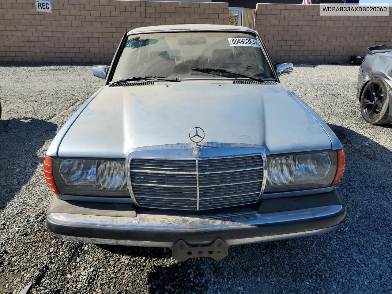 1983 Mercedes-Benz 300 Dt VIN: WDBAB33AXDB020060 Lot: 80495384