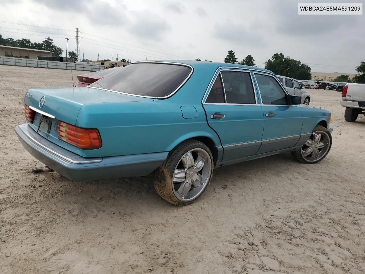 1991 Mercedes-Benz 300 Se VIN: WDBCA24E5MA591209 Lot: 75225064