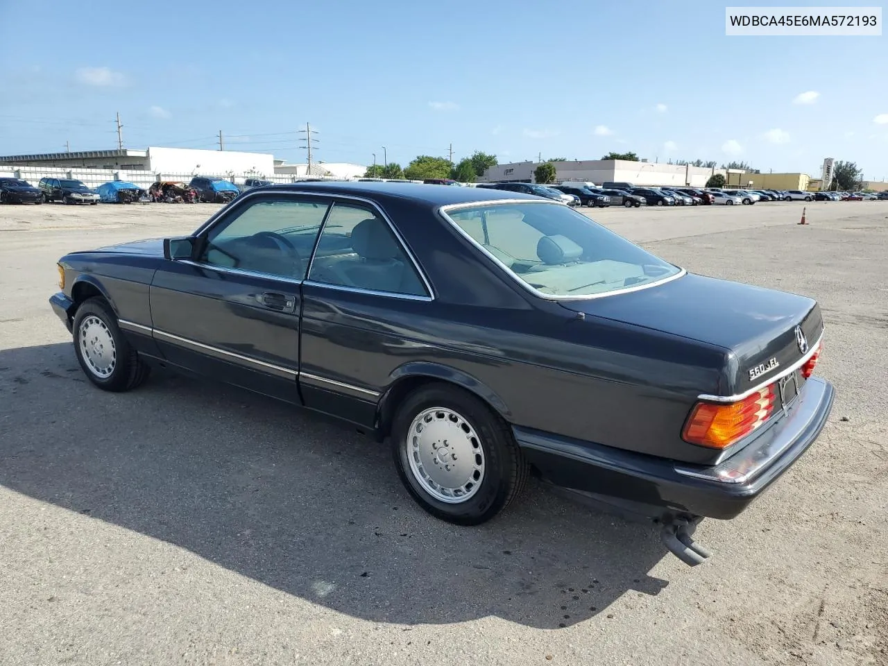 1991 Mercedes-Benz 560 Sec VIN: WDBCA45E6MA572193 Lot: 79191754