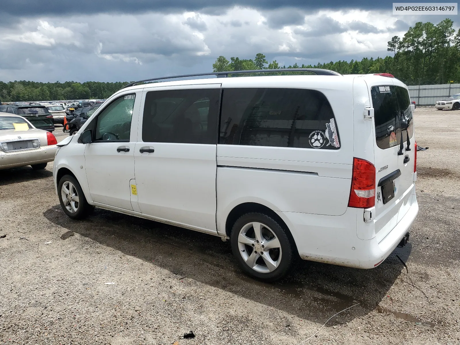 2016 Mercedes-Benz Metris VIN: WD4PG2EE6G3146797 Lot: 63540394