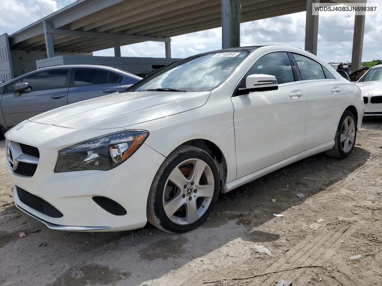 2018 Mercedes-Benz Cla 250 4Matic VIN: WDDSJ4GB3JN598387 Lot: 72218854