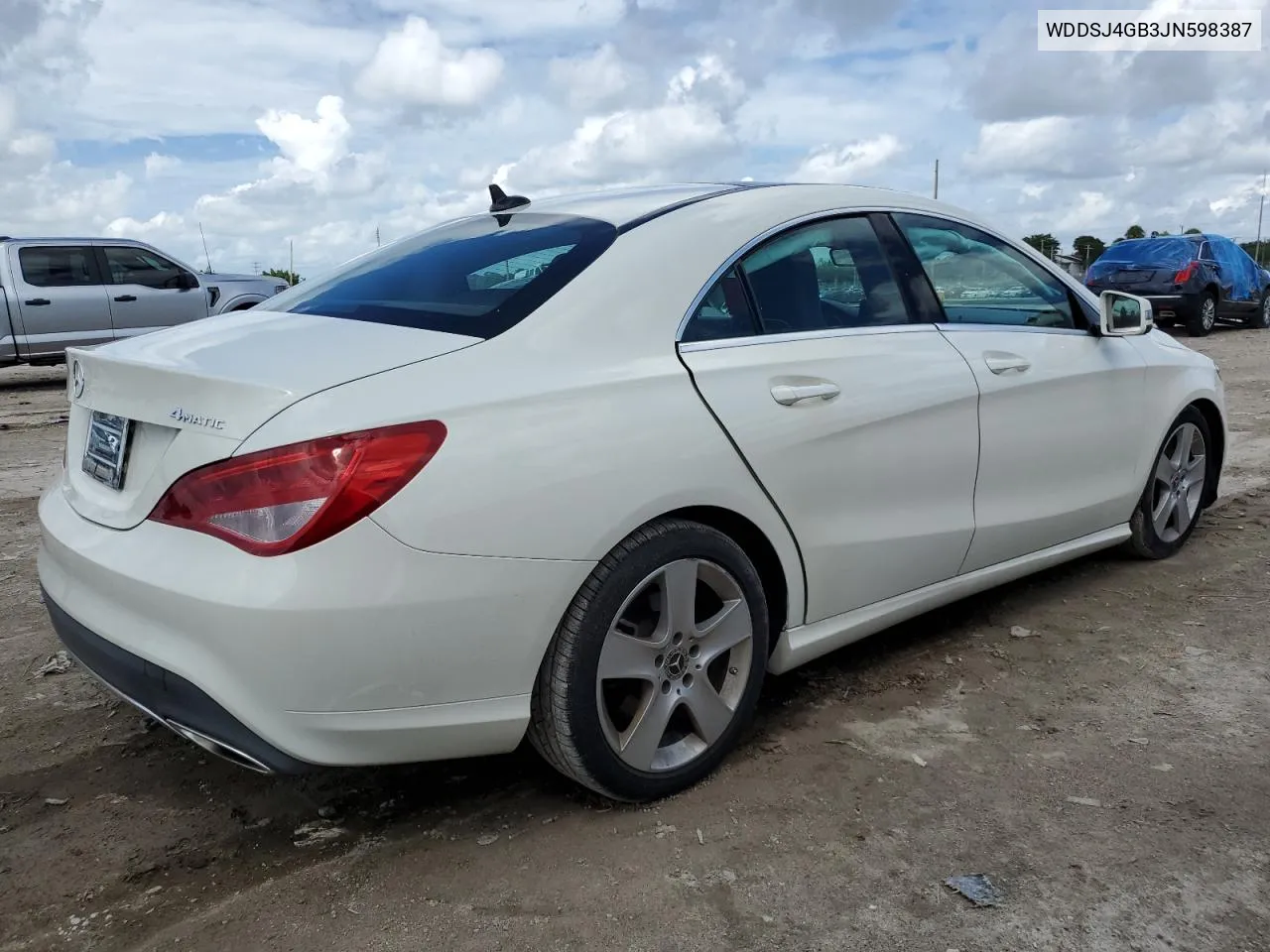 2018 Mercedes-Benz Cla 250 4Matic VIN: WDDSJ4GB3JN598387 Lot: 72218854