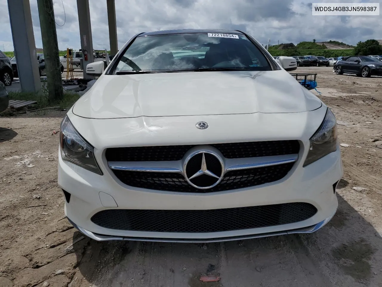 2018 Mercedes-Benz Cla 250 4Matic VIN: WDDSJ4GB3JN598387 Lot: 72218854