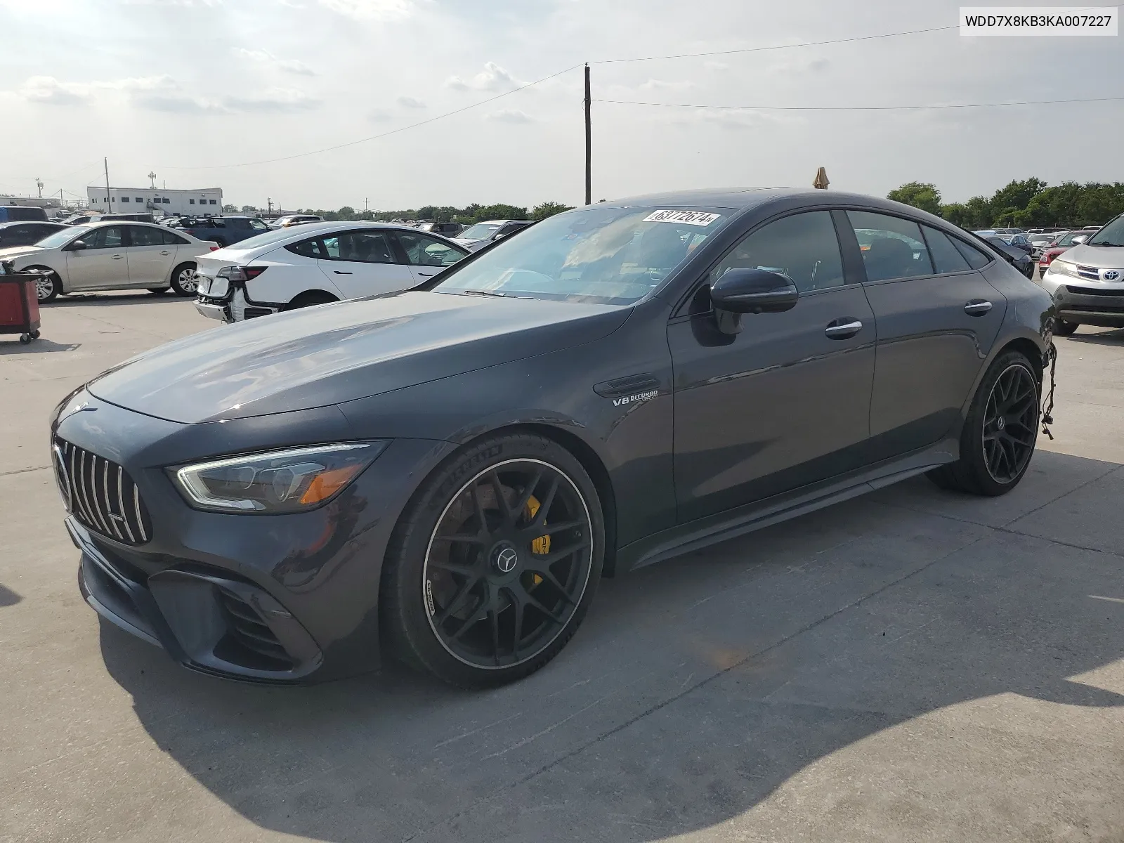 2019 Mercedes-Benz Amg Gt 63 S VIN: WDD7X8KB3KA007227 Lot: 63772674