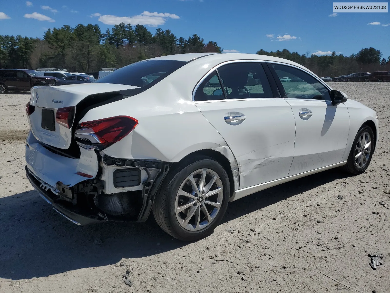 2019 Mercedes-Benz A 220 4Matic VIN: WDD3G4FB3KW023108 Lot: 50362284