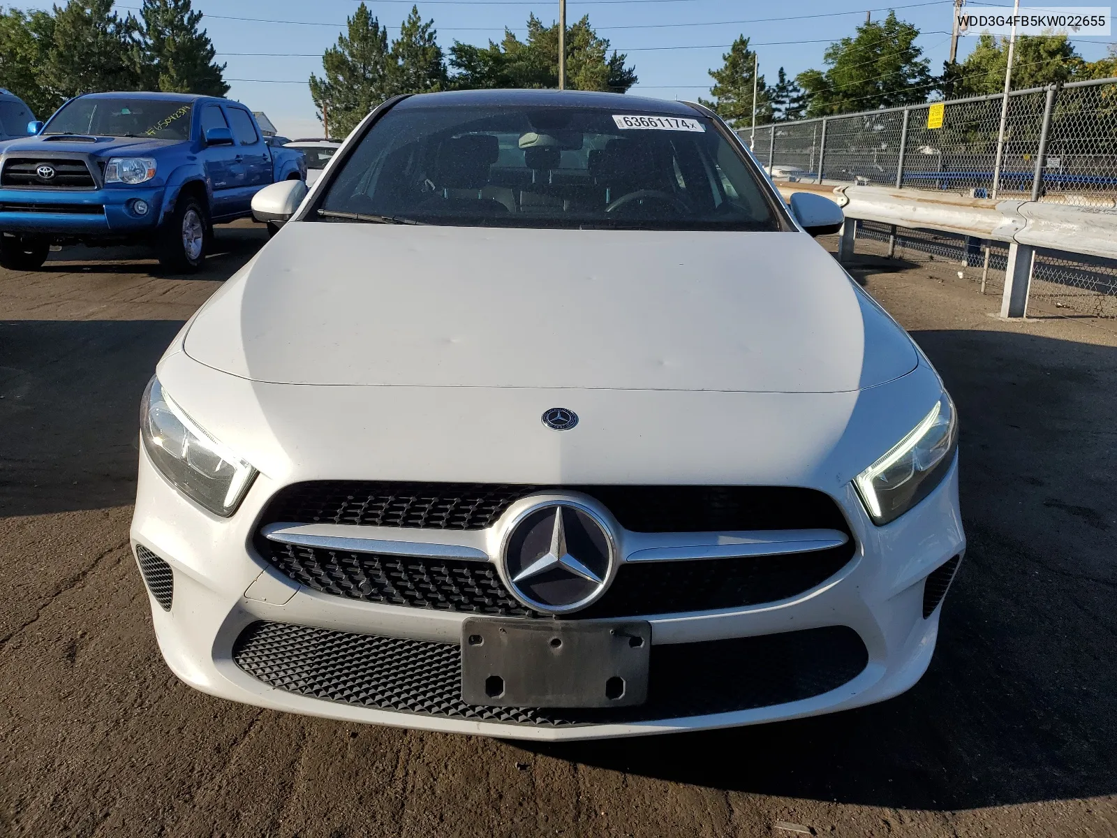 2019 Mercedes-Benz A 220 4Matic VIN: WDD3G4FB5KW022655 Lot: 63661174