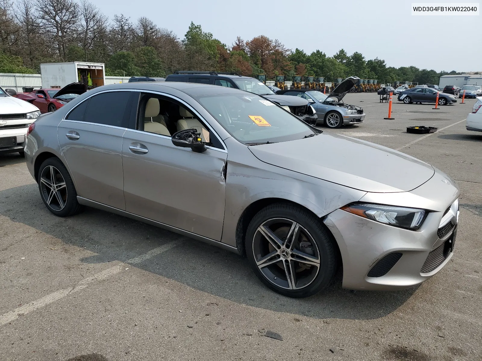 2019 Mercedes-Benz A 220 4Matic VIN: WDD3G4FB1KW022040 Lot: 65252674