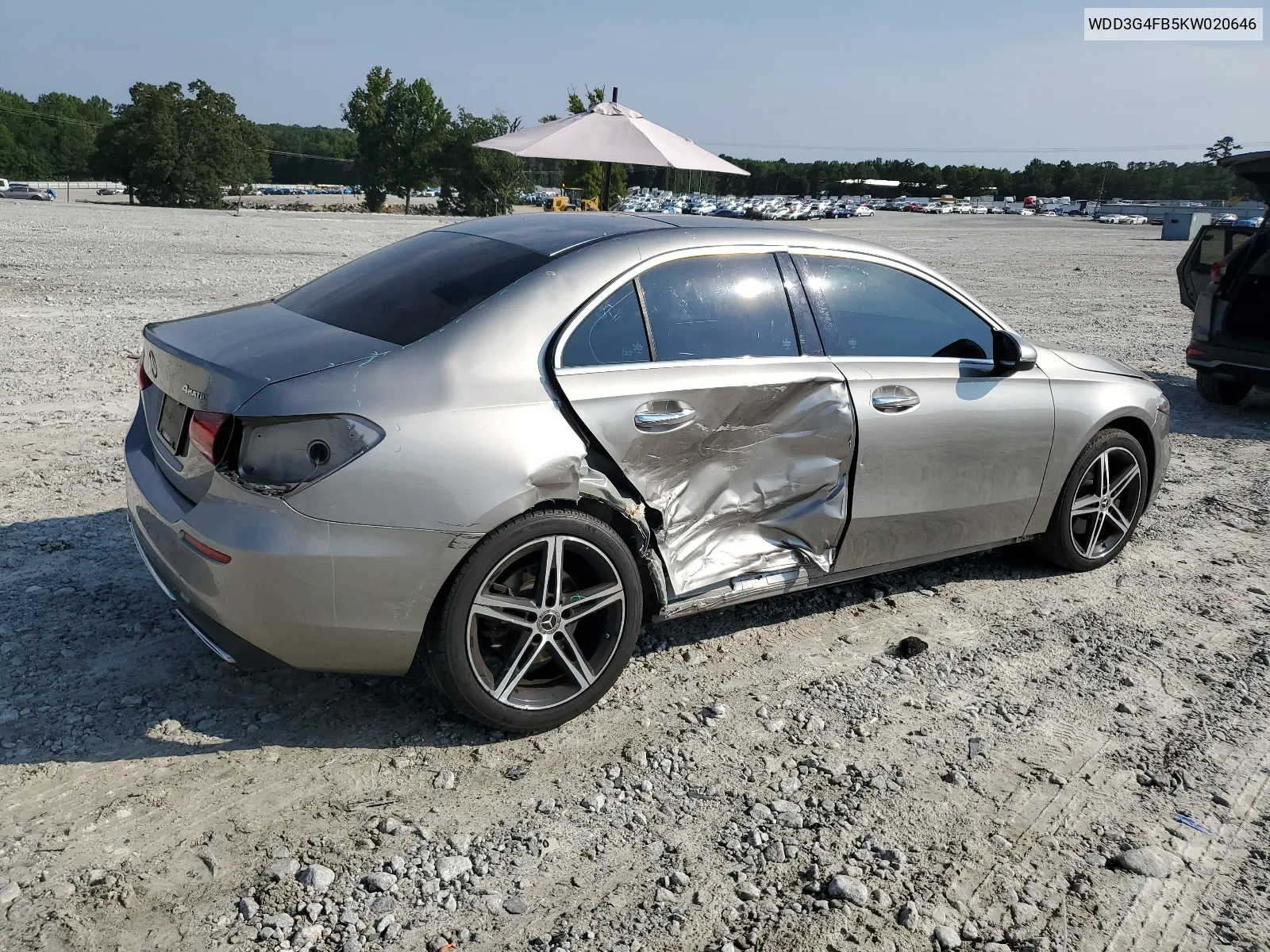 2019 Mercedes-Benz A 220 4Matic VIN: WDD3G4FB5KW020646 Lot: 67133234