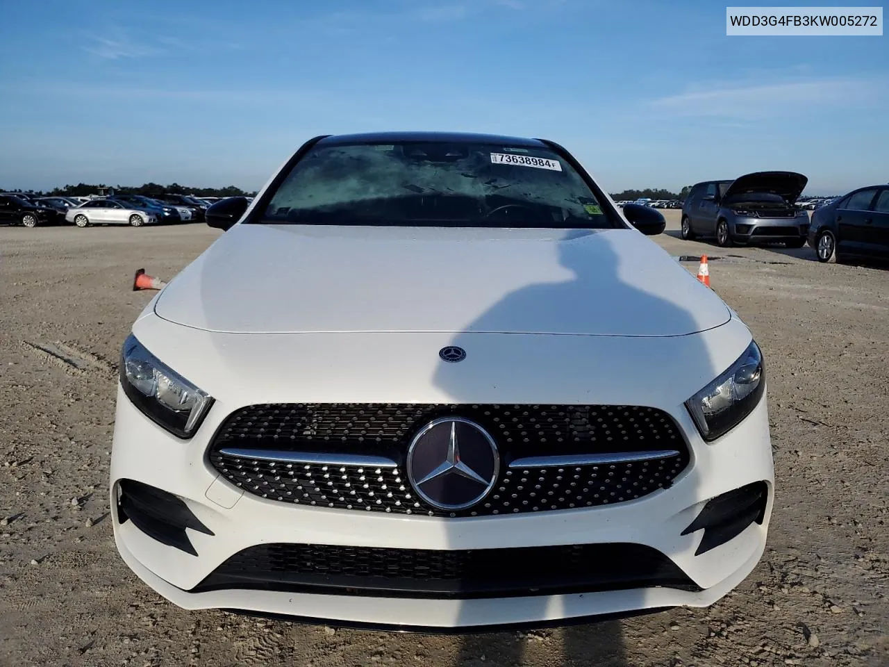 2019 Mercedes-Benz A 220 4Matic VIN: WDD3G4FB3KW005272 Lot: 73638984