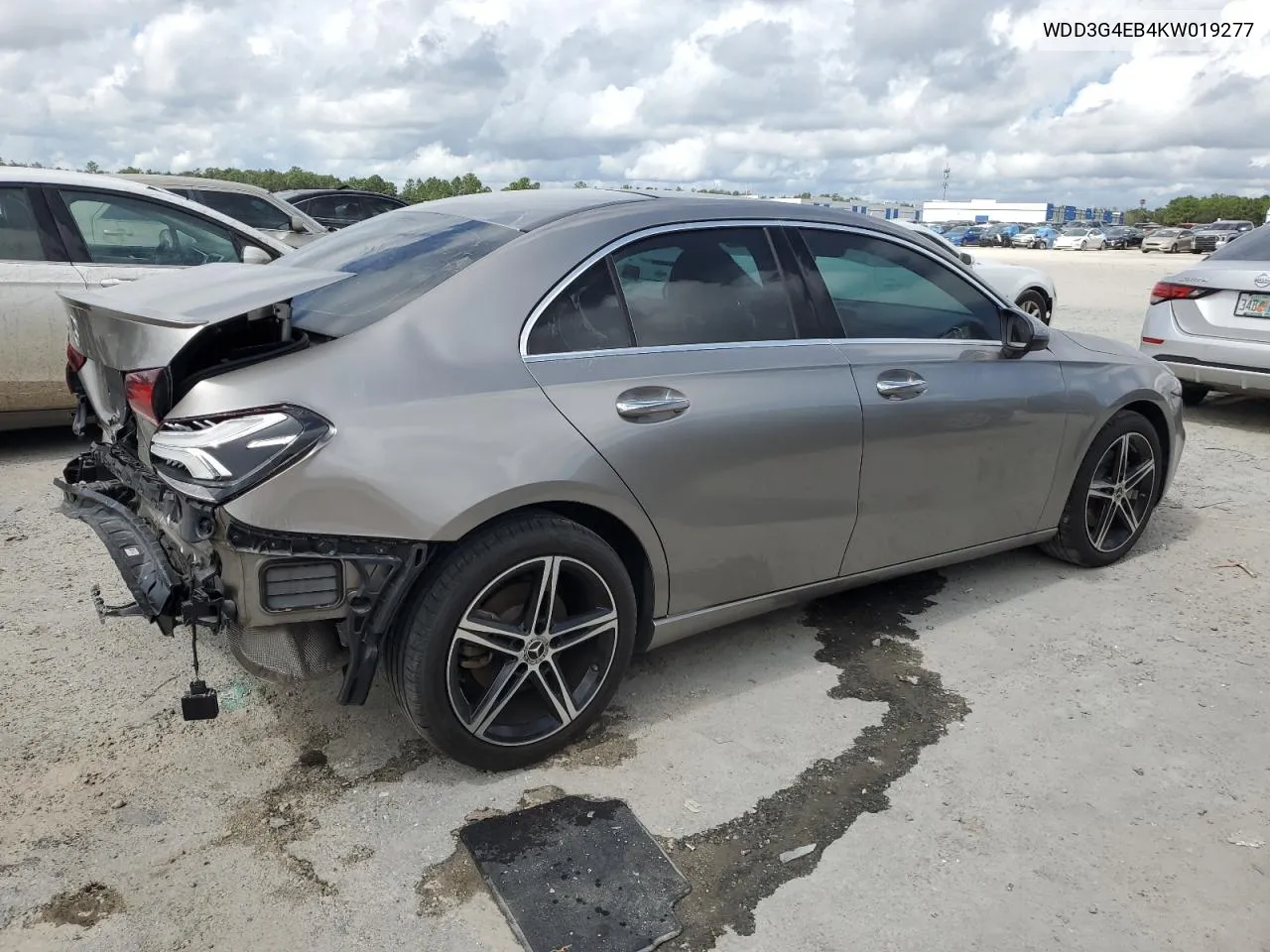 2019 Mercedes-Benz A 220 VIN: WDD3G4EB4KW019277 Lot: 73764094