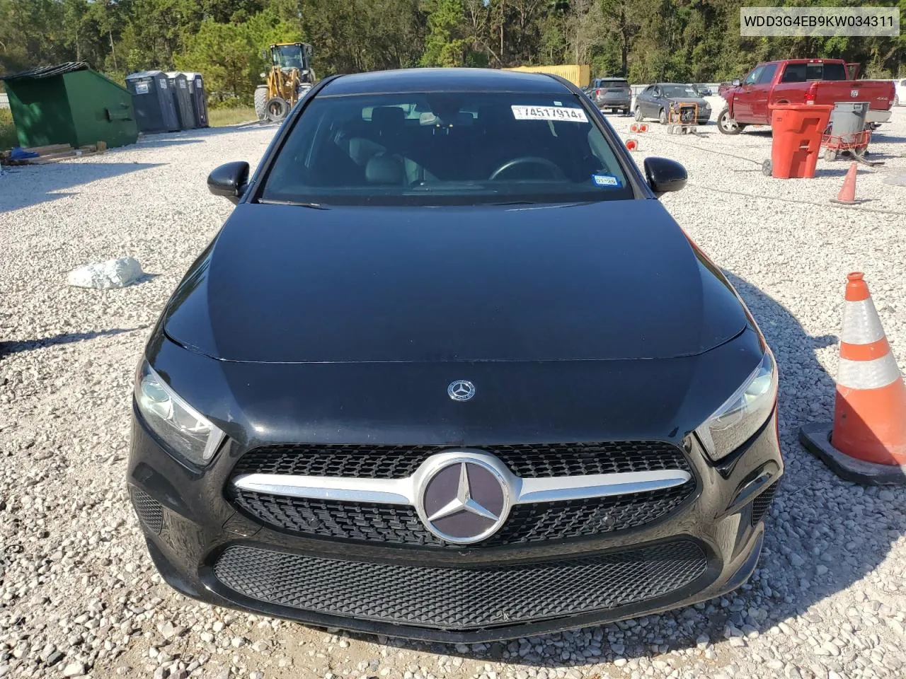 2019 Mercedes-Benz A 220 VIN: WDD3G4EB9KW034311 Lot: 74517914