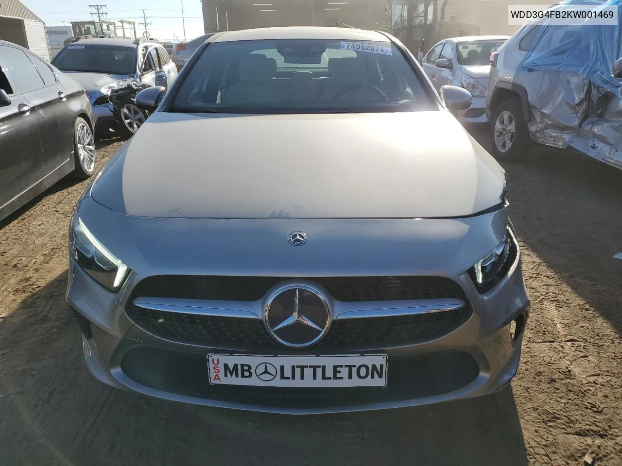 2019 Mercedes-Benz A 220 4Matic VIN: WDD3G4FB2KW001469 Lot: 74962074