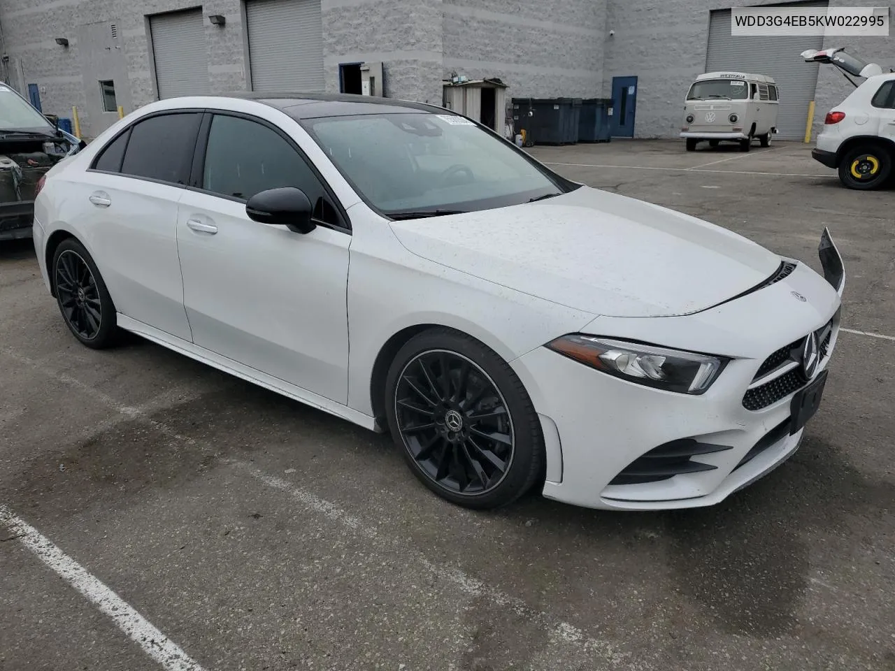 2019 Mercedes-Benz A 220 VIN: WDD3G4EB5KW022995 Lot: 75589304