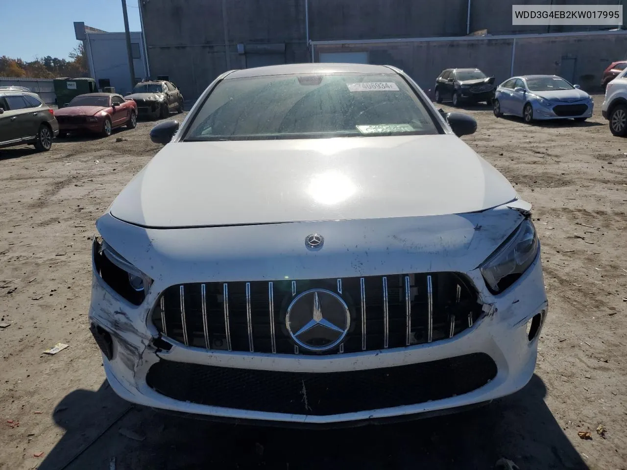 2019 Mercedes-Benz A 220 VIN: WDD3G4EB2KW017995 Lot: 77406934