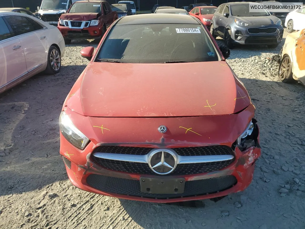 2019 Mercedes-Benz A 220 4Matic VIN: WDD3G4FB6KW013172 Lot: 77880154